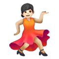 💃🏻 Emoji Mujer Bailando: Tono De Piel Claro en Samsung One UI 6.1.
