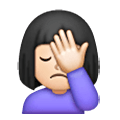 🤦🏻‍♀️ Emoji Mulher Decepcionada: Pele Clara na Samsung One UI 6.1.