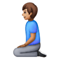 🧎🏽‍♂️ Emoji Hombre De Rodillas: Tono De Piel Medio en Samsung One UI 6.1.
