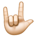 🤟🏻 Emoji Gesto De Te Quiero: Tono De Piel Claro en Samsung One UI 6.1.