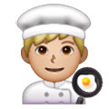👨🏼‍🍳 Emoji Cocinero: Tono De Piel Claro Medio en Samsung One UI 6.1.
