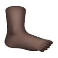 🦶🏿 Emoji Fuß: dunkle Hautfarbe Samsung One UI 6.1.