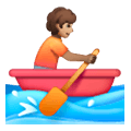 Émoji 🚣🏽 Personne Ramant Dans Une Barque : Peau Légèrement Mate sur Samsung One UI 6.1.