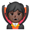 Emoji 🧛🏿 Vampiro: Carnagione Scura su Samsung One UI 6.1.