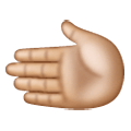 Emoji 🫲🏼 Mano Sinistra: Carnagione Abbastanza Chiara su Samsung One UI 6.1.