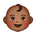 👶🏾 Emoji Bebé: Tono De Piel Oscuro Medio en Samsung One UI 6.1.