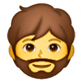 🧔 Emoji  Pessoa: Barba na Samsung One UI 6.1.