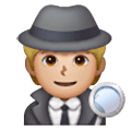 🕵🏼 Emoji Detektiv(in): mittelhelle Hautfarbe Samsung One UI 6.1.