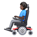 👨🏿‍🦼 Emoji Mann in elektrischem Rollstuhl: dunkle Hautfarbe Samsung One UI 6.1.