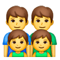 Émoji 👨‍👨‍👦‍👦 Famille : Homme, Homme, Garçon Et Garçon sur Samsung One UI 6.1.