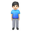 🧍🏻‍♂️ Emoji Hombre De Pie: Tono De Piel Claro en Samsung One UI 6.1.