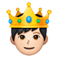 🤴🏻 Emoji Príncipe: Tono De Piel Claro en Samsung One UI 6.1.