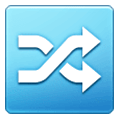 Emoji 🔀 Pulsante Di Riproduzione Casuale su Samsung One UI 6.1.