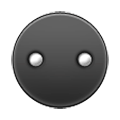 Émoji ⚉ Cercle noir avec deux points blancs sur Samsung TouchWiz Nature UX 2.