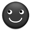 Émoji ☻ Visage noir souriant sur Samsung TouchWiz Nature UX 2.