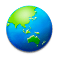 Émoji 🌏 Globe Tourné Sur L’Asie Et L’Australie sur Samsung TouchWiz Nature UX 2.