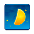 Emoji 🌓 Primo Quarto Di Luna su Samsung TouchWiz Nature UX 2.