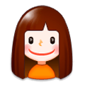 👧 Emoji Niña en Samsung TouchWiz Nature UX 2.