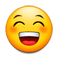 😁 Emoji Cara Radiante Con Ojos Sonrientes en Samsung TouchWiz Nature UX 2.