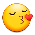 Emoji 😚 Faccina Che Bacia Con Occhi Chiusi su Samsung TouchWiz Nature UX 2.