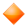 🔶 Emoji große orangefarbene Raute Samsung TouchWiz Nature UX 2.