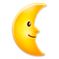 🌜 Emoji Rosto Da Lua De Quarto Minguante na Samsung TouchWiz Nature UX 2.