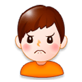 Emoji 🙍 Persona Corrucciata su Samsung TouchWiz Nature UX 2.