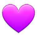 Émoji 💜 Cœur Violet sur Samsung TouchWiz Nature UX 2.