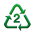 ♴ Emoji Símbolo de reciclagem para plástico-tipo 2 na Samsung TouchWiz Nature UX 2.