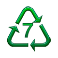♹ Emoji Símbolo de reciclaje para plástico tipo- 7 en Samsung TouchWiz Nature UX 2.