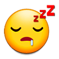 Emoji 😴 Faccina Che Dorme su Samsung TouchWiz Nature UX 2.