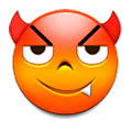 😈 Emoji grinsendes Gesicht mit Hörnern Samsung TouchWiz Nature UX 2.