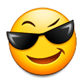😎 Emoji lächelndes Gesicht mit Sonnenbrille Samsung TouchWiz Nature UX 2.