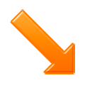 Emoji ↘️ Freccia In Basso A Destra su Samsung TouchWiz Nature UX 2.