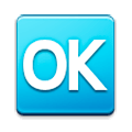 🆗 Emoji Großbuchstaben OK in blauem Quadrat Samsung TouchWiz Nature UX 2.