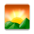 🌄 Emoji Sonnenaufgang über Bergen Samsung TouchWiz Nature UX 2.