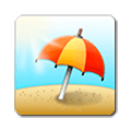 Émoji ⛱️ Parasol Sur Le Sol sur Samsung TouchWiz Nature UX 2.