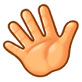 👋 Emoji Mano Saludando en Samsung TouchWiz Nature UX 2.