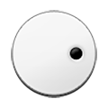⚆ Emoji Weißer Kreis mit Punkt rechts Samsung TouchWiz Nature UX 2.