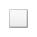 ◽ Emoji mittelkleines weißes Quadrat Samsung TouchWiz Nature UX 2.