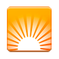 ☼ Emoji Sol en blanco y negro con rayos en Samsung TouchWiz Nature UX 2.