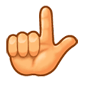👆 Emoji nach oben weisender Zeigefinger von hinten Samsung TouchWiz Nature UX 2.