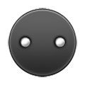 Émoji ⚉ Cercle noir avec deux points blancs sur Samsung TouchWiz 7.0.