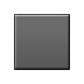 ◼️ Emoji mittelgroßes schwarzes Quadrat Samsung TouchWiz 7.0.