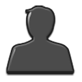 👤 Emoji Silhouette einer Büste Samsung TouchWiz 7.0.