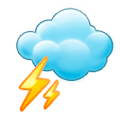 🌩️ Emoji Wolke mit Blitz Samsung TouchWiz 7.0.