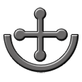 🕁 Emoji Pomme-Kreuz mit Halbkreis unten Samsung TouchWiz 7.0.