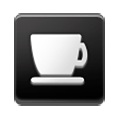 Emoji ⛾ Tazza sul quadrato nero su Samsung TouchWiz 7.0.
