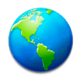 Émoji 🌎 Globe Tourné Sur Les Amériques sur Samsung TouchWiz 7.0.