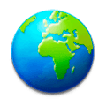 🌍 Emoji Globus mit Europa und Afrika Samsung TouchWiz 7.0.